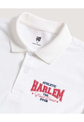 Polo  Infantil Niño Manga Corta Color Crema Marca Ostu #80110115