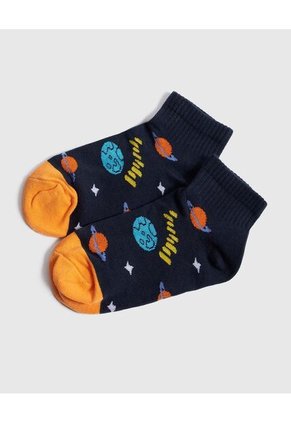 Medias Infantil Niño Tobillera Color Negro Marca Ostu #80980144