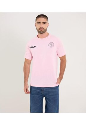 Camiseta Para Hombre Manga Corta Cuello Redondo Color Rosa Marca Ostu #60091820