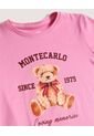 Camiseta  Infantil Niña Manga Corta Cuello Redondo Color Rosado Marca Ostu #90090327 de Ostu