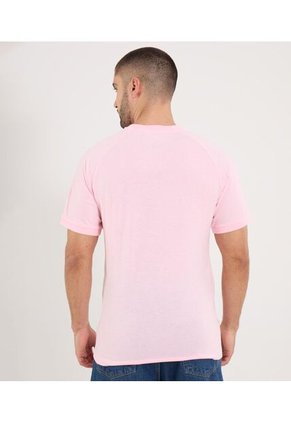 Camiseta Para Hombre Manga Corta Cuello Redondo Color Rosa Marca Ostu #60091820
