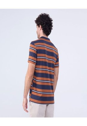 Polo Para Hombre Cuello Tejido Con Bolsillo Color Azul  Marca Ostu #60110717