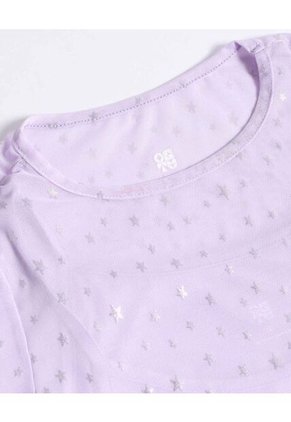 Camiseta  Infantil Niña Manga Larga Cuello Redondo Color Lila Marca Ostu #90090357