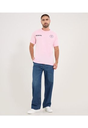 Camiseta Para Hombre Manga Corta Cuello Redondo Color Rosa Marca Ostu #60091820