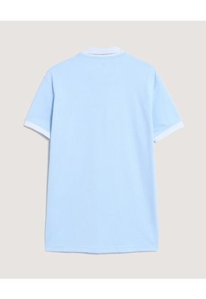 Polo  Para Hombre Cuello Tejido Sin Bolsillo Color Azul Marca Ostu #60110876