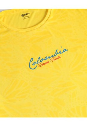 Camiseta Oversize De Colombia Mujer Para Mujer Amarillo Ostu