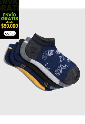 Medias Infantil Niño Invisible Color Negro Marca Ostu #80980107 Ostu