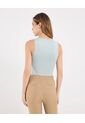 Top Basico Hombro Ancho  Para Mujer Verde Ostu de Ostu