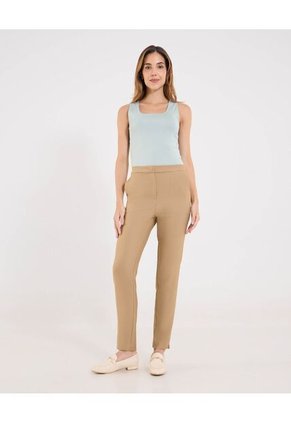 Top Basico Hombro Ancho Para Mujer Verde Ostu