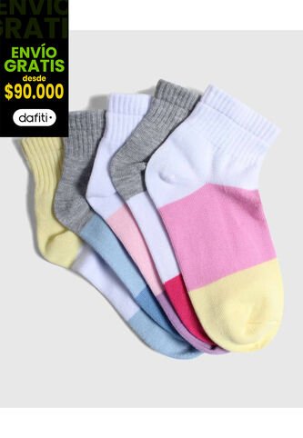 Medias Para Niña Tobillera Color Pack X Marca Ostu #90980109 Ostu