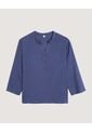 Blusa  Para Mujer Manga 3/4 Color Azul Marca Ostu #40121229 de Ostu