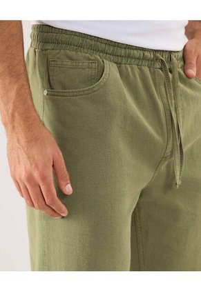 Jean Tipo Jogger Para Hombre Verde Ostu