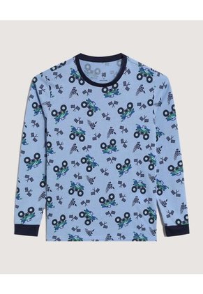 Pijama Estampada Para Niño Infantil Niño Azul Ostu