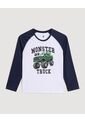 Pijama Monster Truck Para Niño  Infantil Niño Blanco Ostu de Ostu