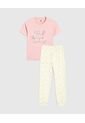 Pijama Infantil Niña M/C P/L Color Crema Marca Ostu #90040079 de Ostu