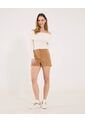 Short Unicolor  Para Mujer Camel Ostu de Ostu