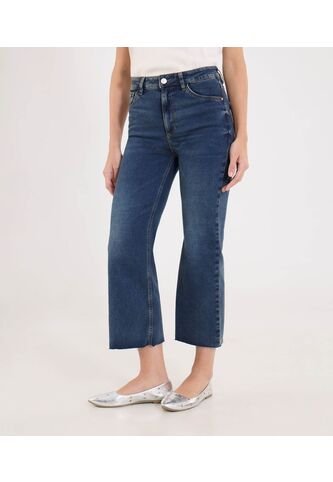 Jean Para Mujer Crop Flare Color Azul Marca Ostu #40160612 Ostu