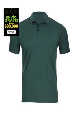 Polo Para Hombre Cuello Tejido Sin Bolsillo Color Verde Oliva Marca Ostu #60110241 Ostu