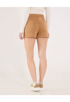 Short Unicolor  Para Mujer Camel Ostu