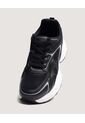 Tenis Chunky Con Paneles En Malla  Para Mujer Negro Ostu de Ostu