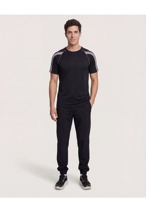 Pantalón Jogger Para Hombre Negro Ostu