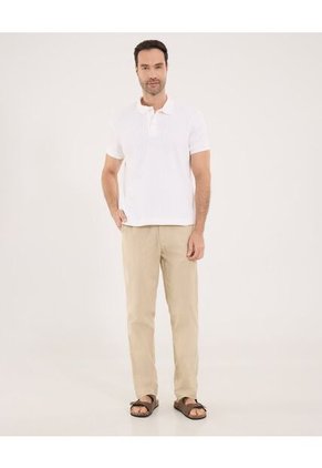 Pantalón Para Hombre Moda Color Beige Marca Ostu #60070503