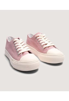 Tenis Para Mujer Canvas Color Rosa Marca Ostu #40720202