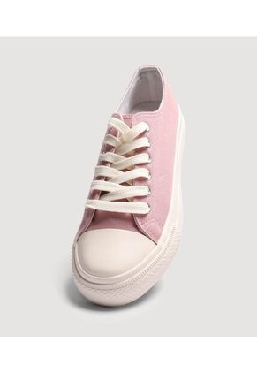 Tenis Para Mujer Canvas Color Rosa Marca Ostu #40720202