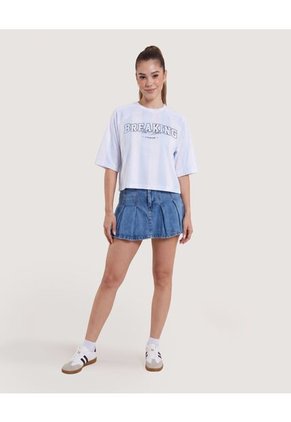 Camiseta Boxy Mundial Argentina 2026 Para Mujer Azul Ostu
