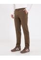 Pantalón Chino Con Elástico  Para Hombre Café Ostu de Ostu