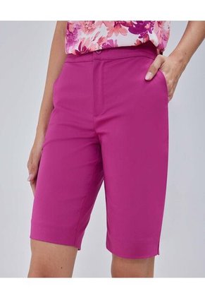 Bermuda Para Mujer  Color Vino Marca Ostu #40100079