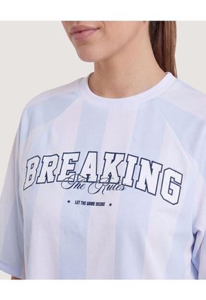 Camiseta Boxy Mundial Argentina 2026 Para Mujer Azul Ostu