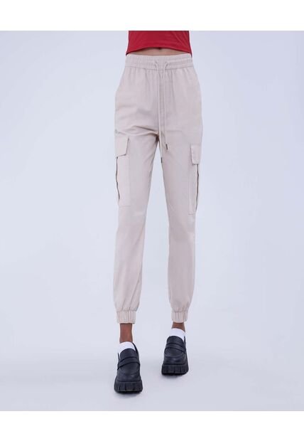 Pantalon Para Mujer Jogger Color Beige Marca Ostu #40070671