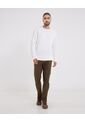 Pantalón Chino Con Elástico  Para Hombre Café Ostu de Ostu