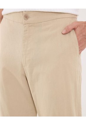 Pantalón Para Hombre Moda Color Beige Marca Ostu #60070503