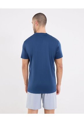 Camiseta Deportiva Sublimada Para Hombre Azul Ostu