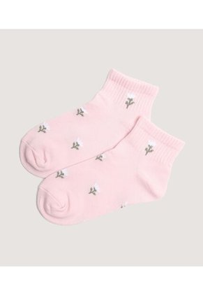 Medias Infantil Niña Tobillera Color Rosa Marca Ostu #90980160