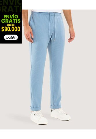 Pantalón Para Hombre Jogger Color Azul Marca Ostu #60070411 Ostu