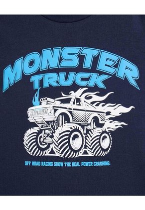 Pijama Monster Truck Para Niño Infantil Niño Azul Ostu