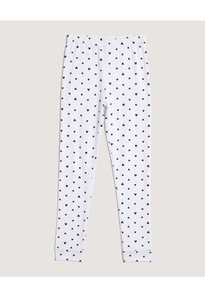 Pijama Corazones Con Screen  Infantil Niña Blanco Ostu