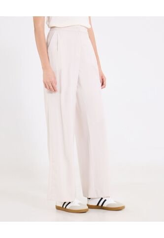 Pantalón Con Prenses  Para Mujer Beige Ostu Ostu