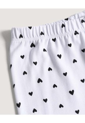 Pijama Corazones Con Screen  Infantil Niña Blanco Ostu