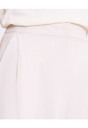 Pantalón Con Prenses Para Mujer Beige Ostu