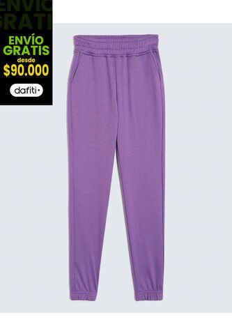 Pantalón Infantil Niña Jogger Color Morado Marca Ostu #90070062 Ostu