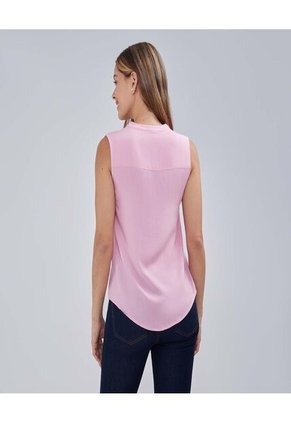 Blusa Para Mujer Manga Sisa Color Rosa Marca Ostu #40121008