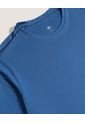Camiseta Texturizada Con Cortes  Para Hombre Azul Ostu de Ostu