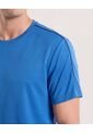 Camiseta Texturizada Con Cortes  Para Hombre Azul Ostu de Ostu