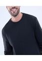 Buzo Para Hombre Cuello Redondo Color Negro Marca Ostu #60060504 de Ostu