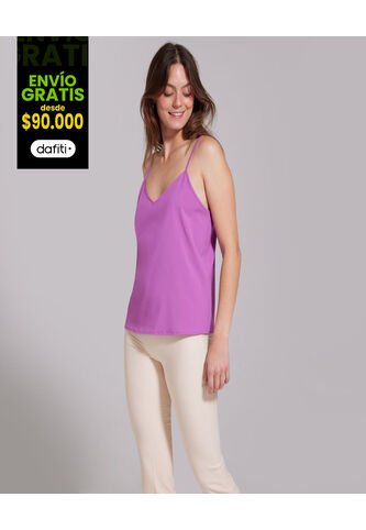 Blusa Para Mujer Manga Sisa Color Morado Marca Ostu #40120751 Ostu