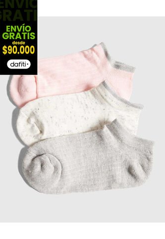 Medias Infantil Niña Invisible Color Negro Marca Ostu #90980123 Ostu